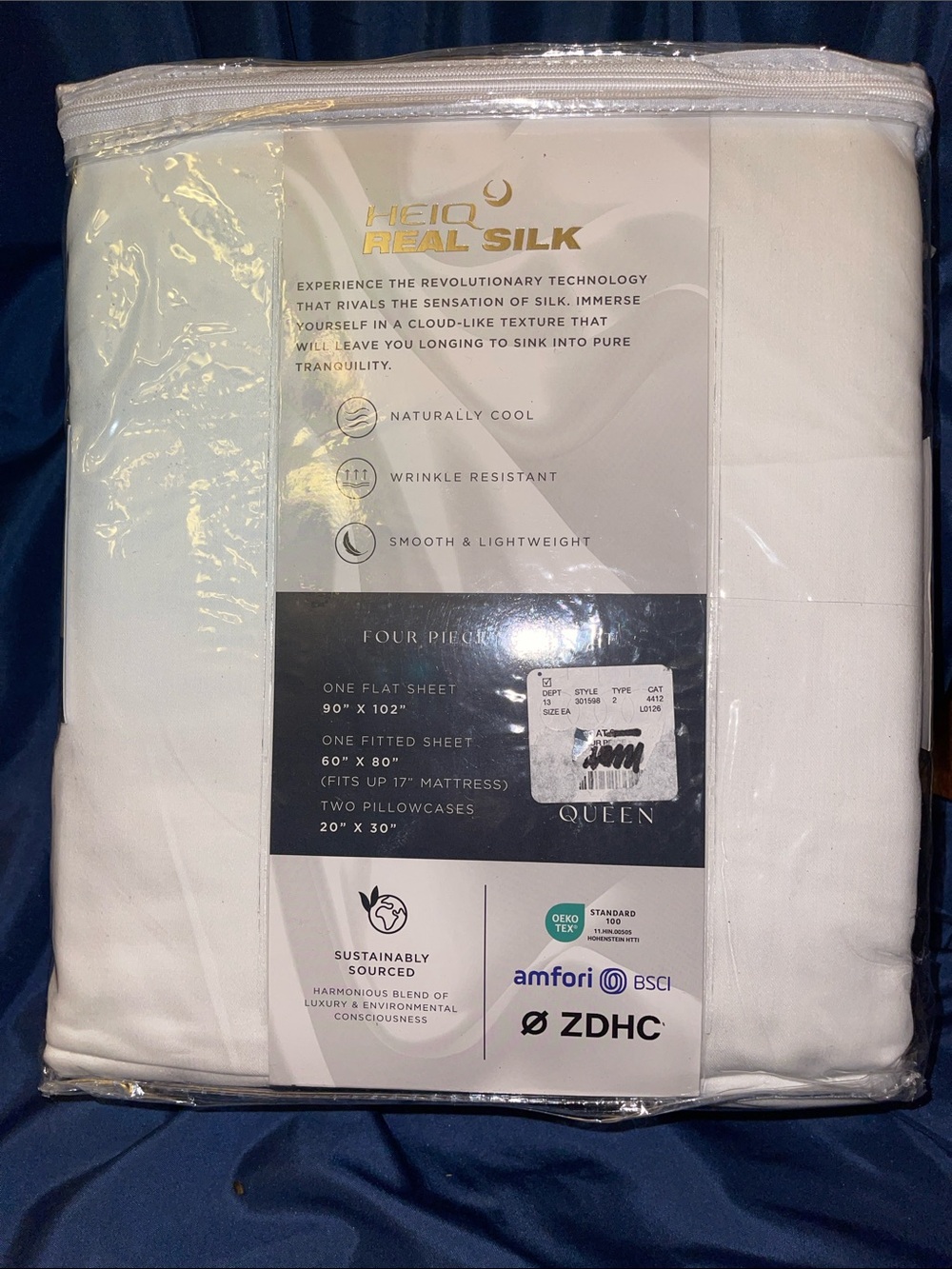 Soft Touch Collection Queen Sheet Set - White - Picture 5 of 7